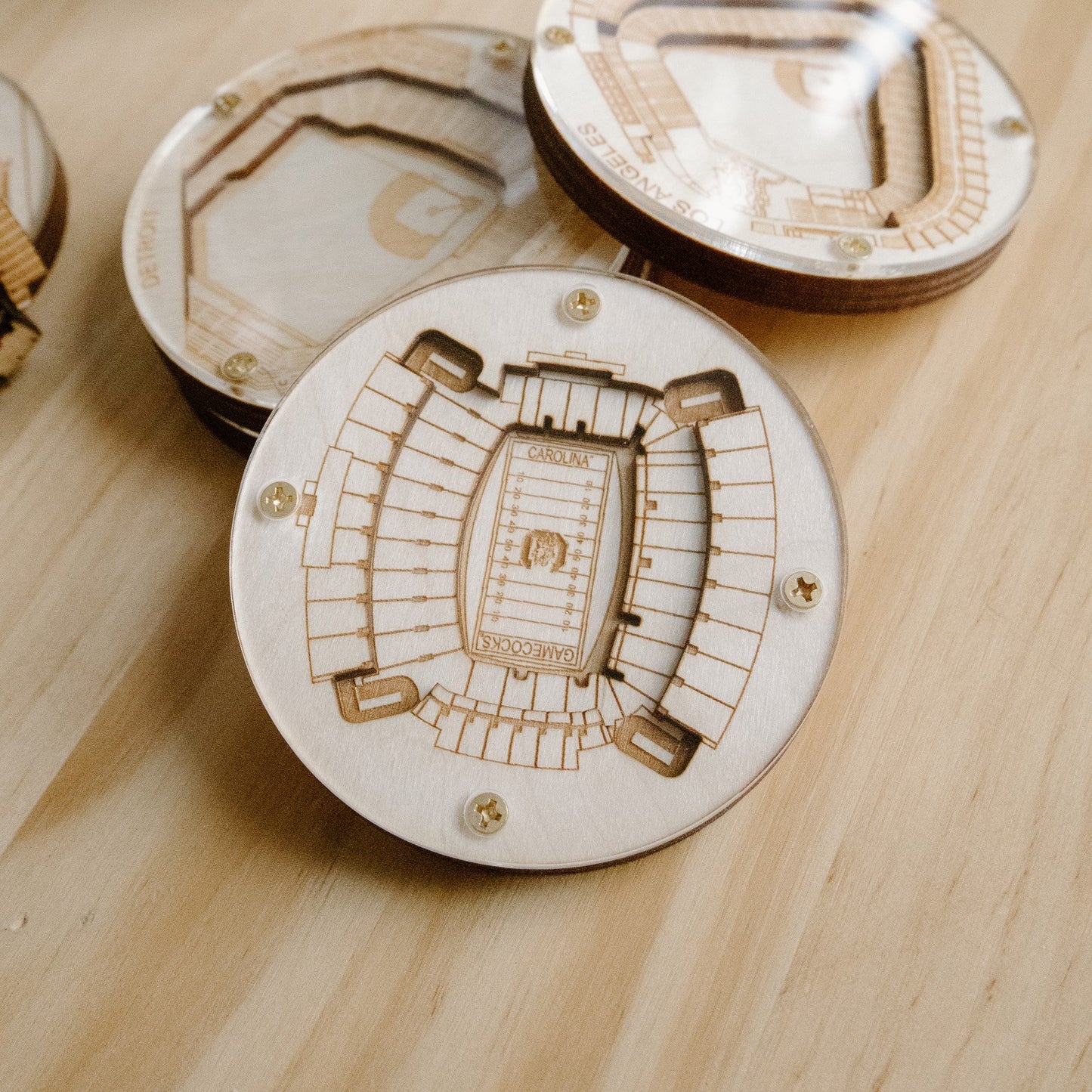 Columbia, South Carolina Coaster Art (Williams-Brice Stadium)