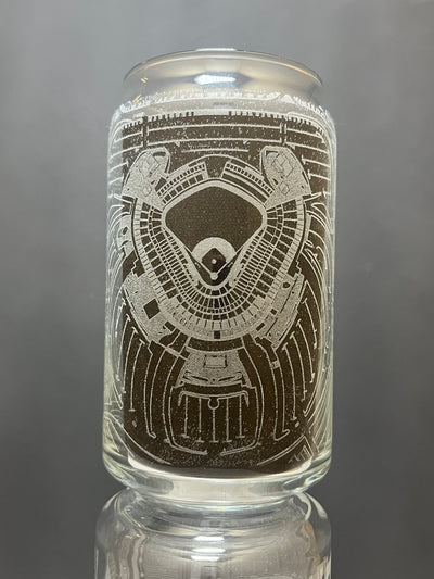 Los Angeles, California Pint Glass Art (Dodger Stadium)