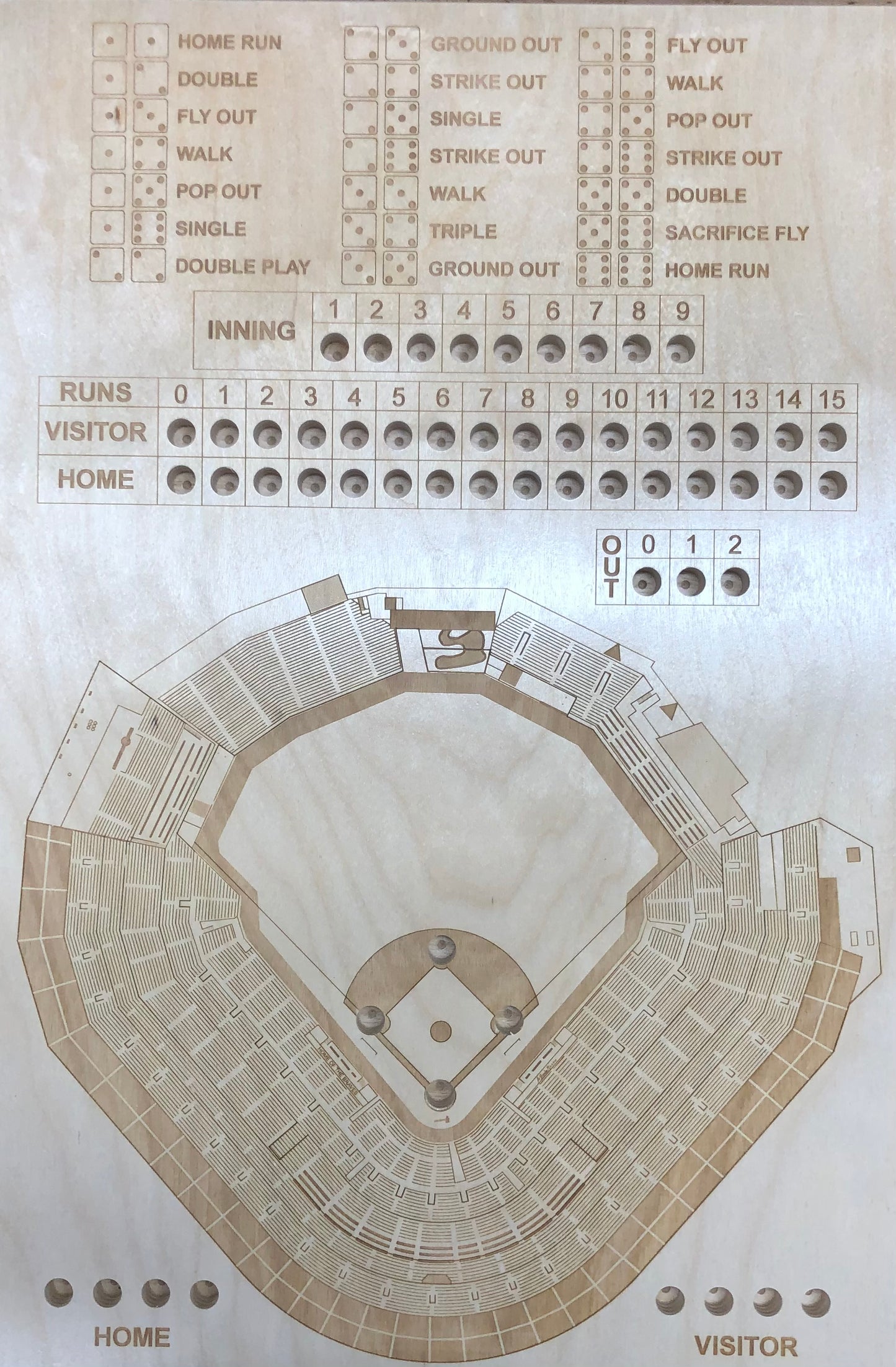 Atlanta, Georgia Dice Game Art (Truist Park)