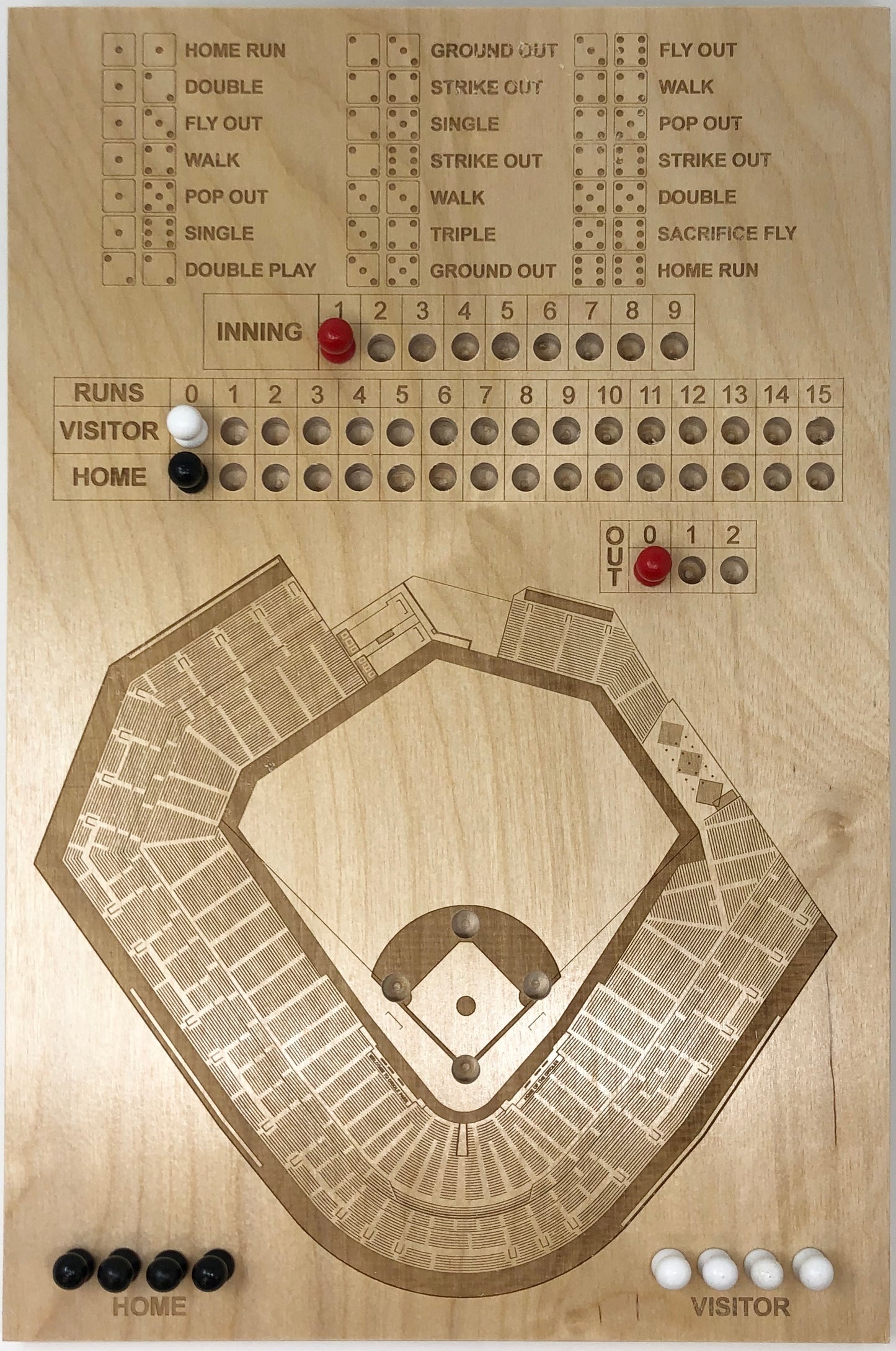 Baltimore, Maryland Dice Game Art (Oriole Park at Camden Yards)