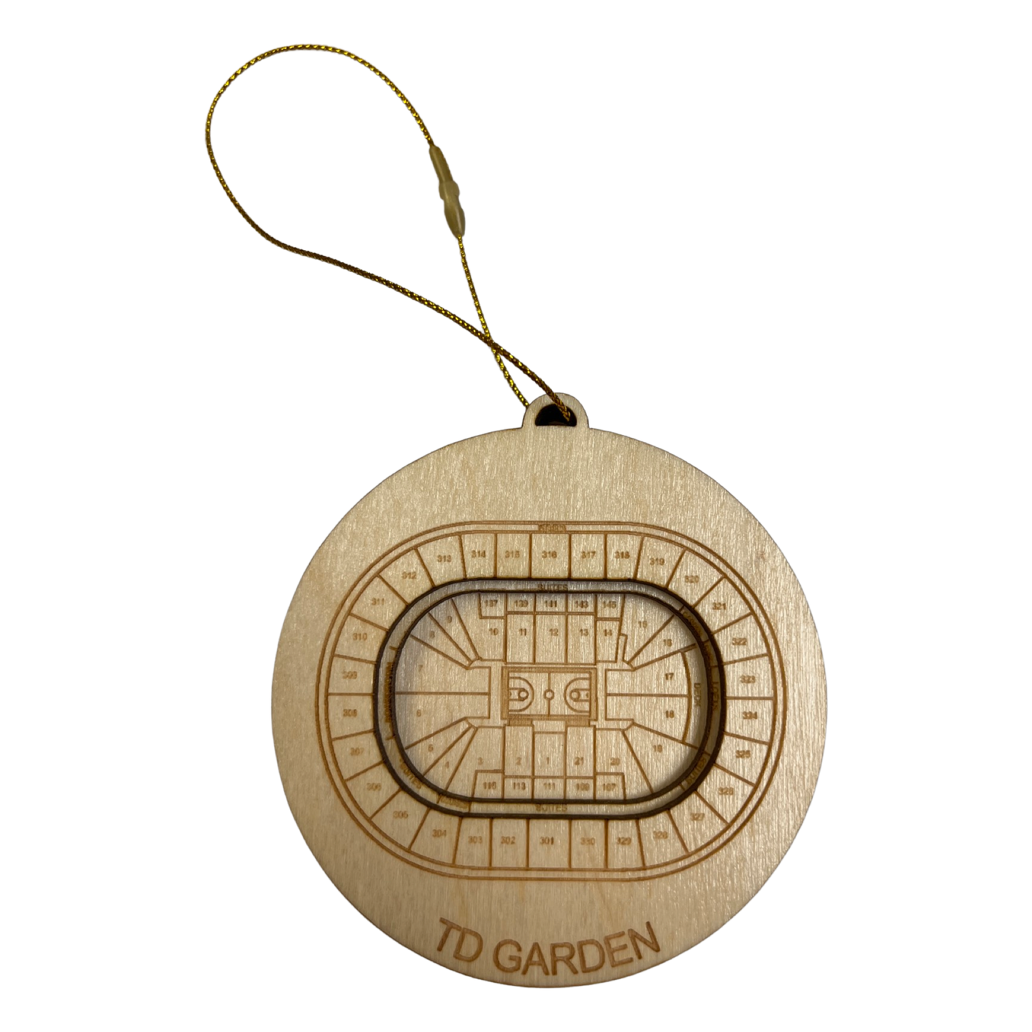 Boston, Massachusetts Ornament Art (TD Garden - Basketball)
