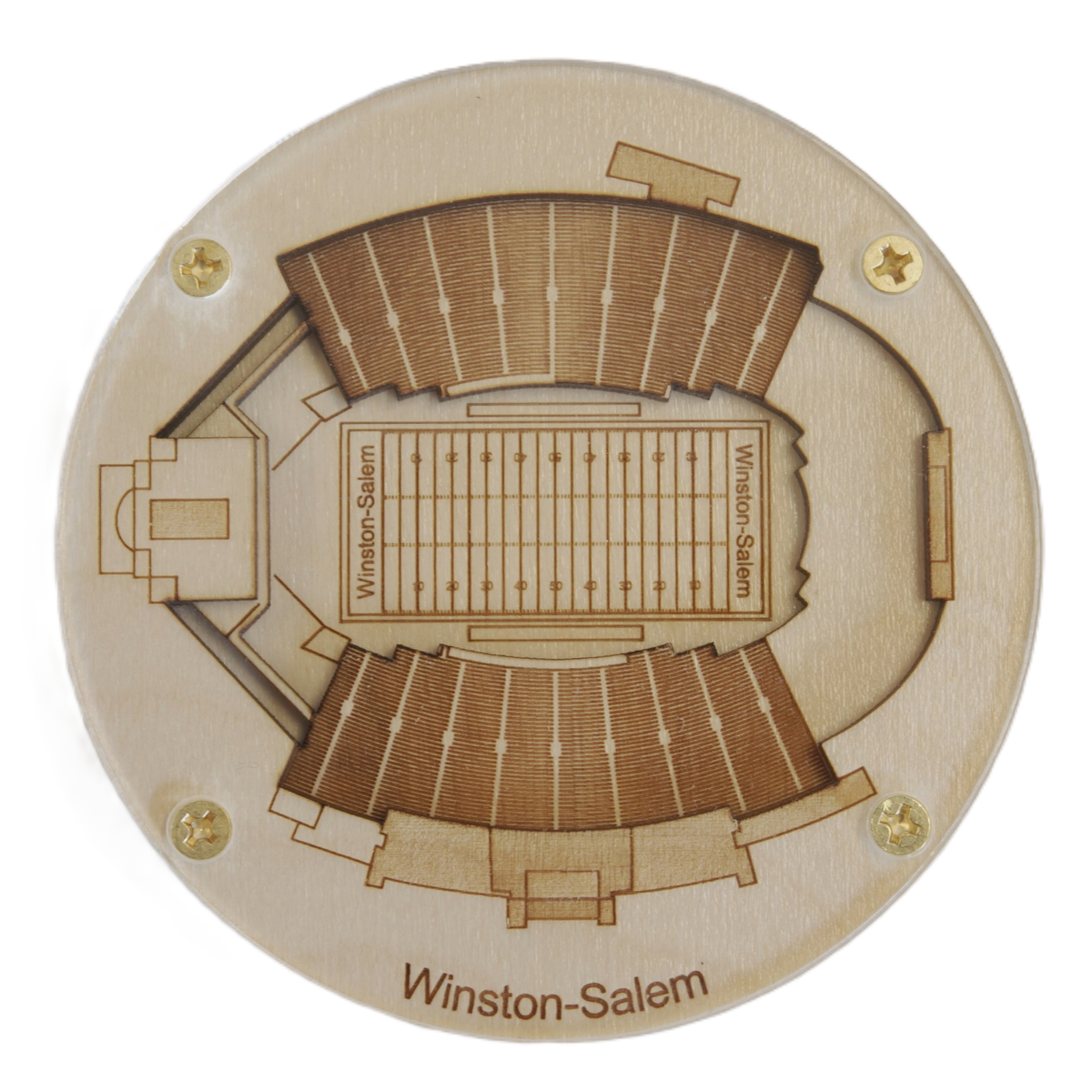 Winston-Salem, North Carolina Coaster Art (Allegacy Federal Credit Union Stadium)