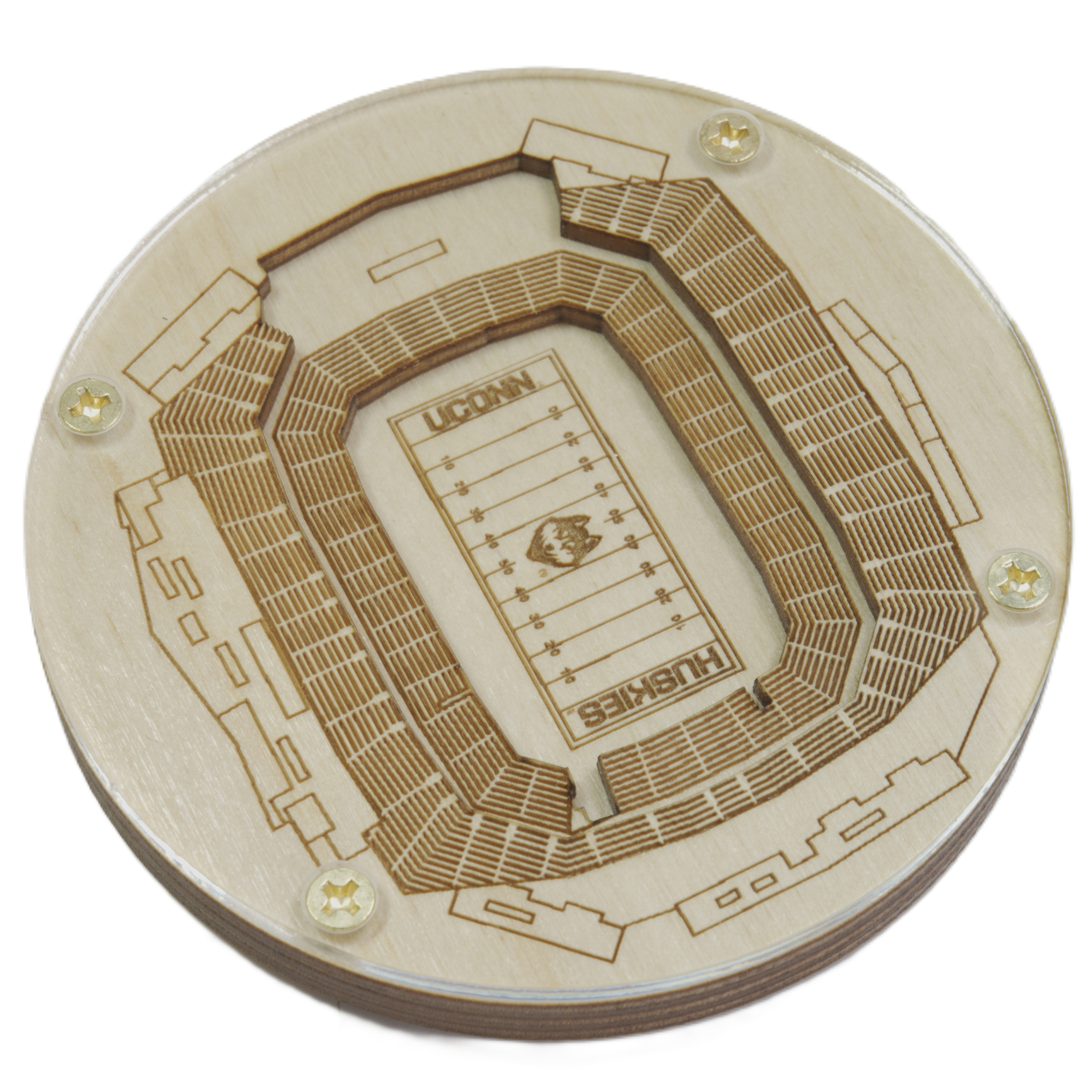 East Hartford, Connecticut Coaster Art (Pratt & Whitney Stadium at Rentschler Field)