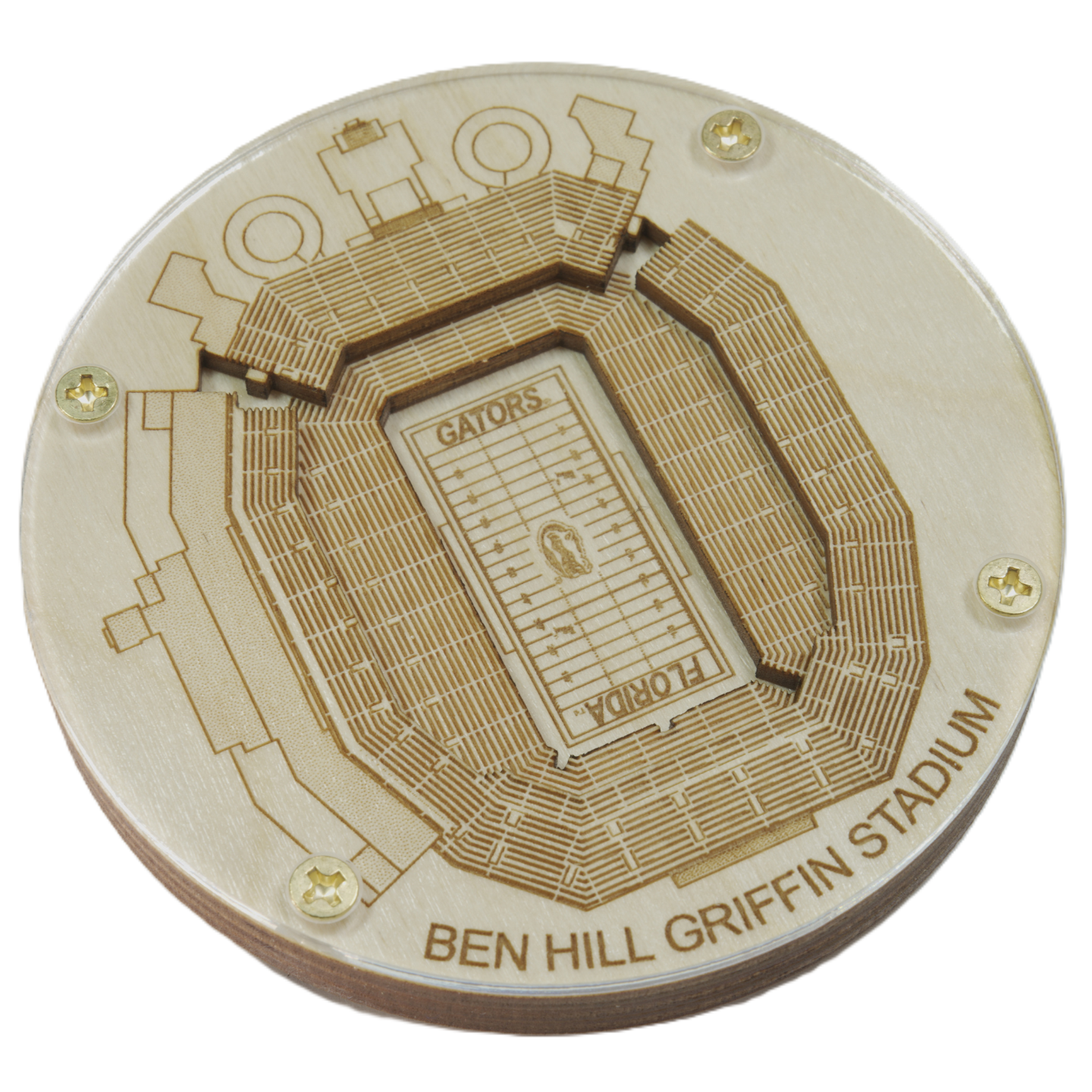 Gainesville, Florida Coaster Art (Ben Hill Griffin Stadium)