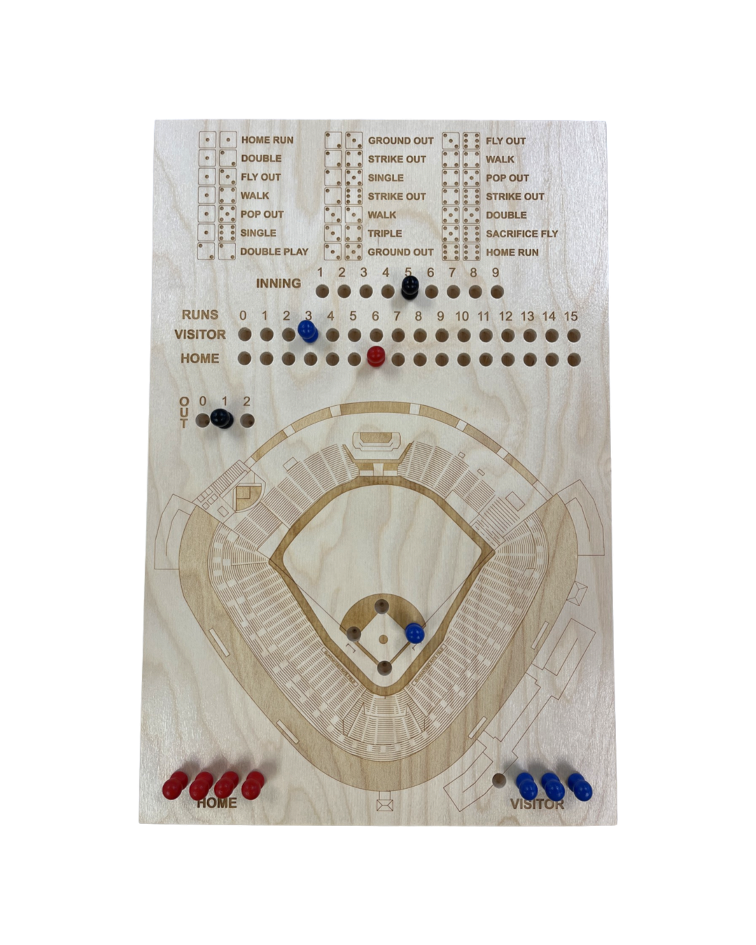 Chicago, Illinois Dice Game Art (Guaranteed Rate Field)