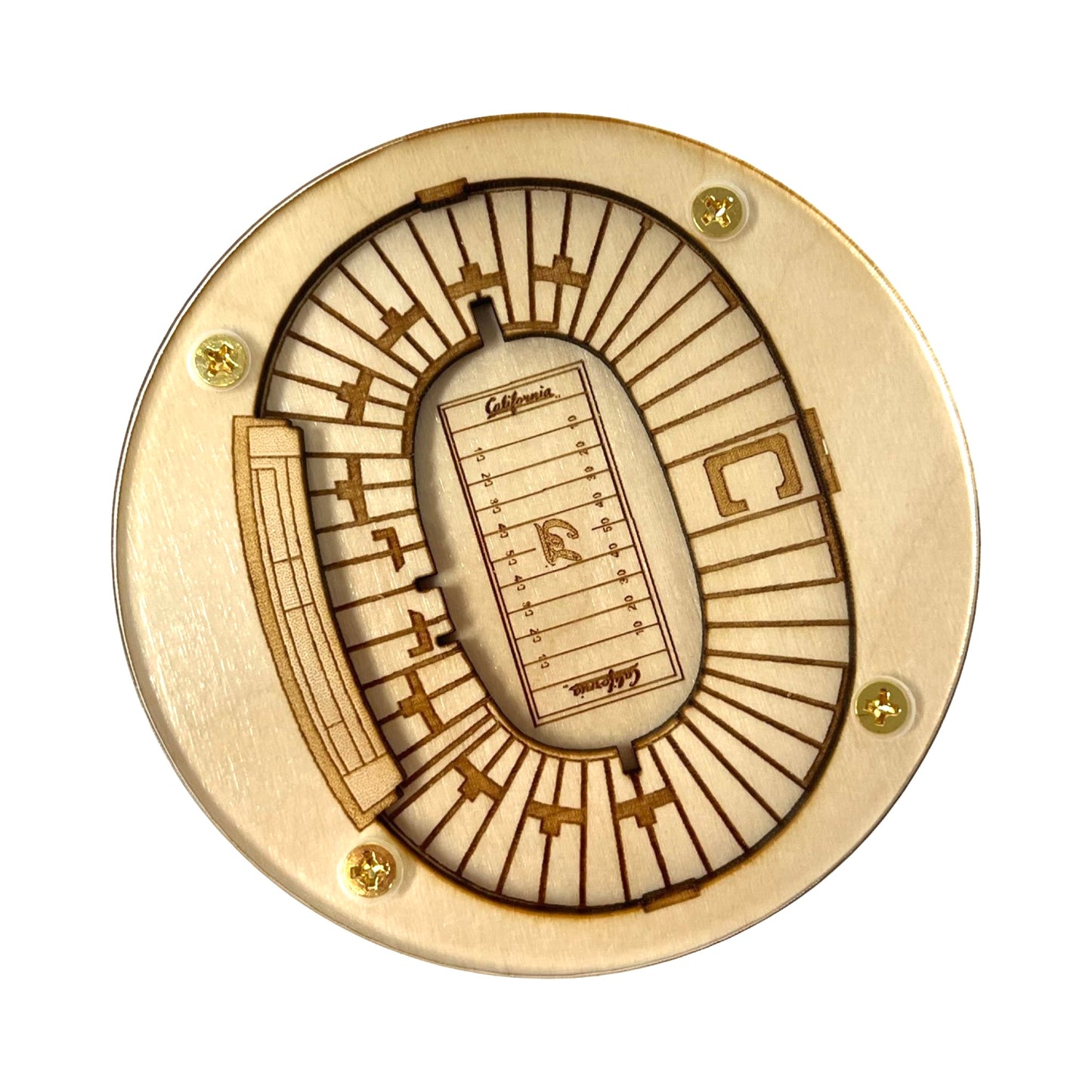 Berkeley, California Coaster Art (California Memorial Stadium)
