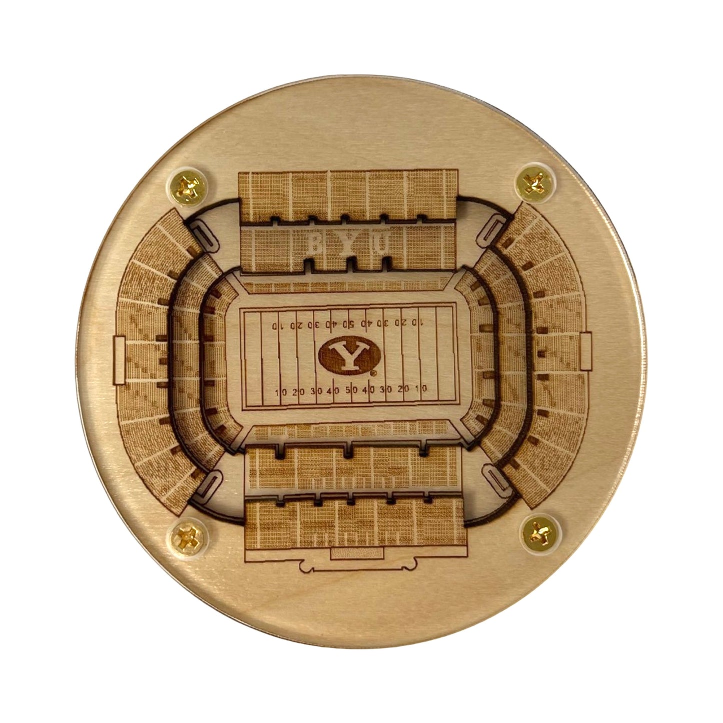 Provo, Utah Coaster Art (LaVell Edwards Stadium)