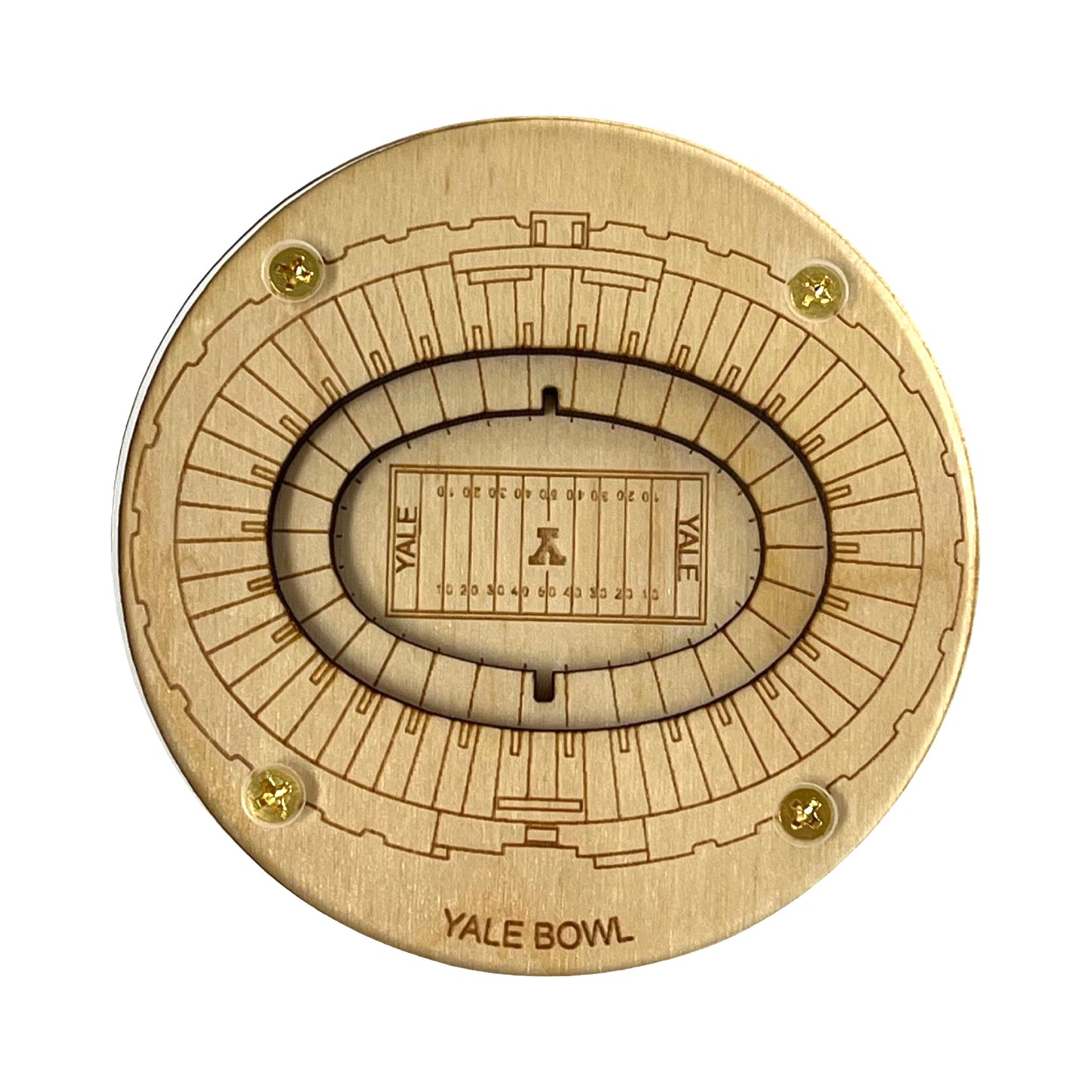 New Haven, Connecticut Coaster Art (Yale Bowl)