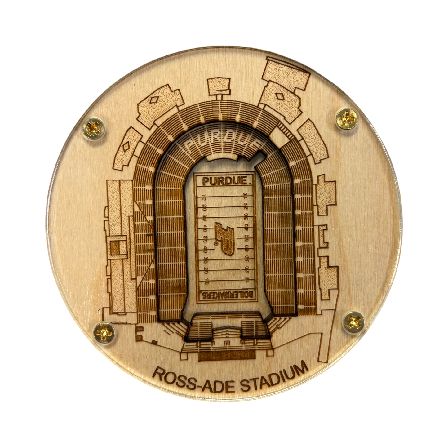 West Lafayette, Indiana Coaster Art (Ross–Ade Stadium)