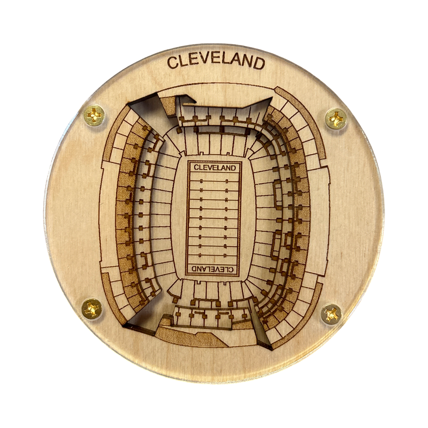 Cleveland, Ohio Coaster Art (Cleveland Browns Stadium)