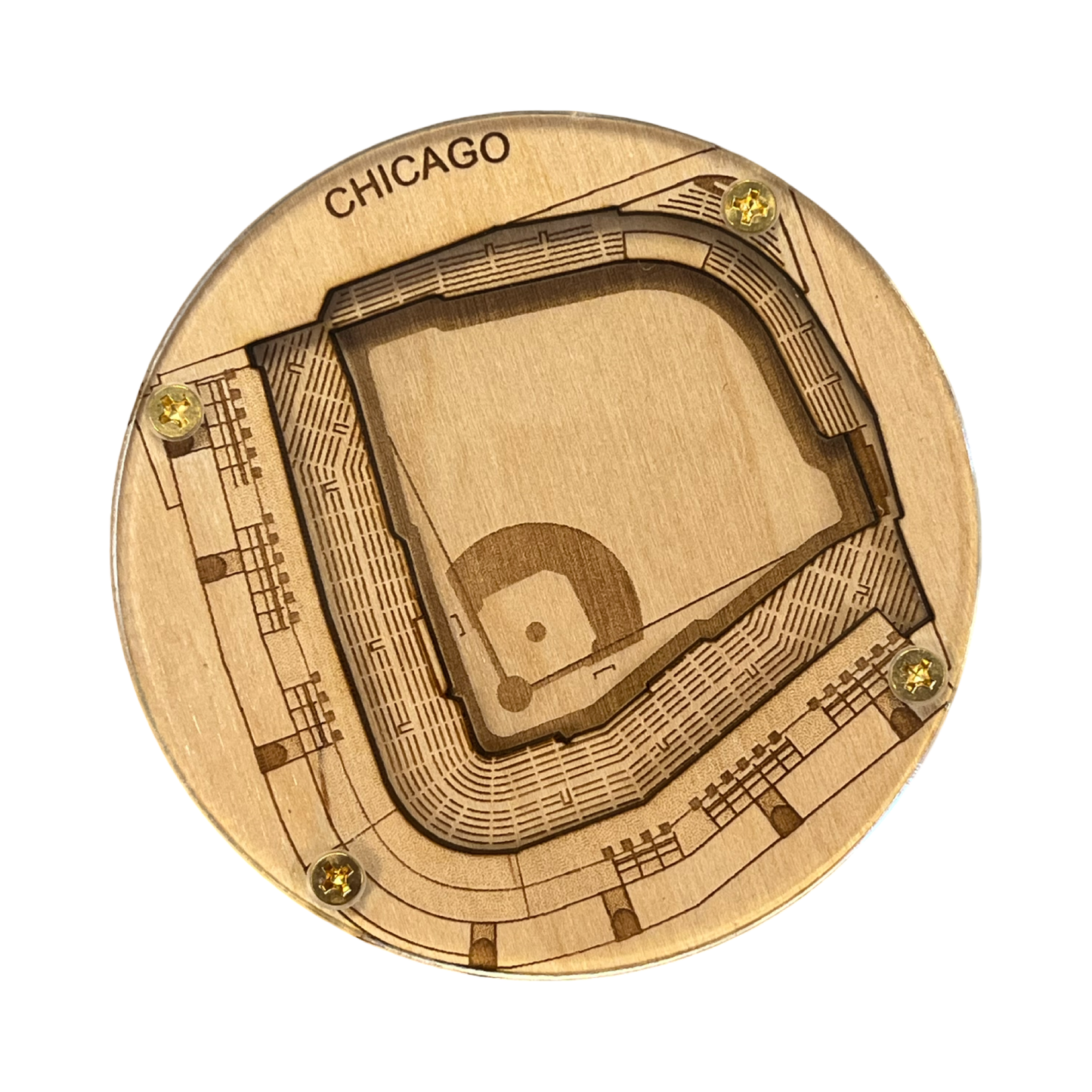 Chicago, Illinois Coaster Art (Wrigley Field)