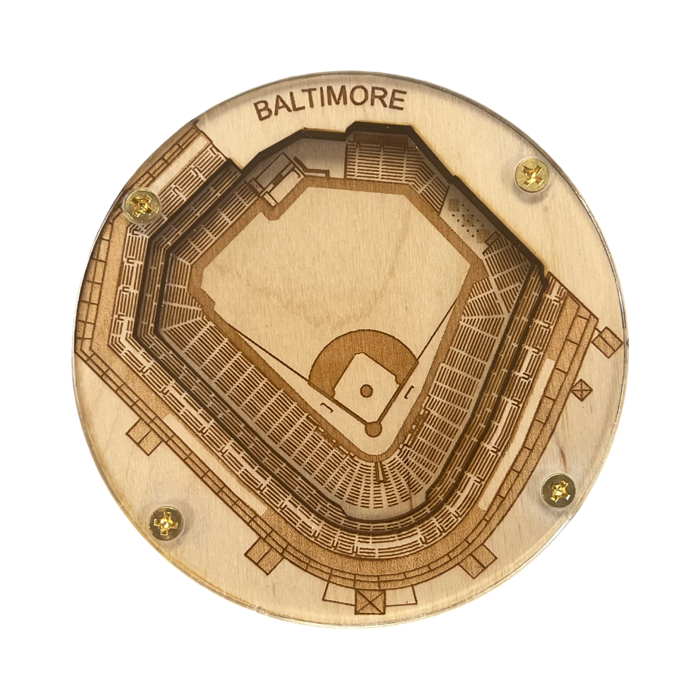 Baltimore, Maryland Coaster Art (Oriole Park at Camden Yards)