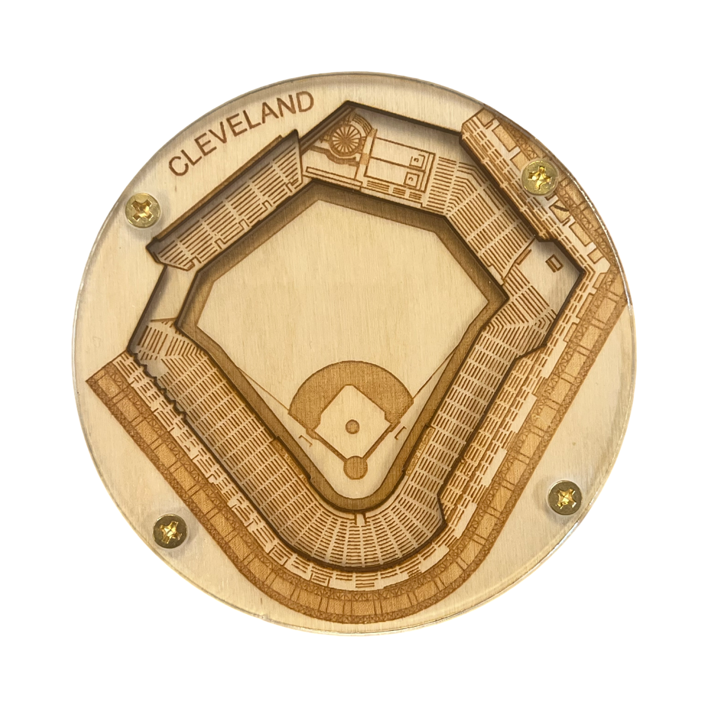 Cleveland, Ohio Coaster Art (Progressive Field)