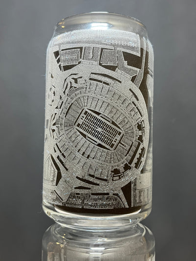 Buffalo, New York Pint Glass Art (Highmark Stadium)