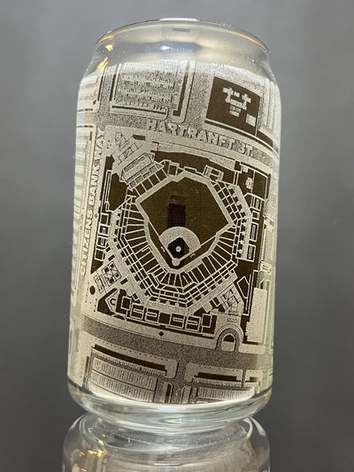 Philadelphia, Pennsylvania Pint Glass Art (Citizens Bank Park)