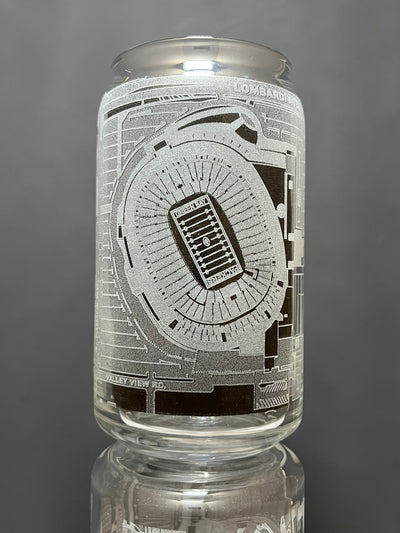 Green Bay, Wisconsin Pint Glass Art (Lambeau Field)