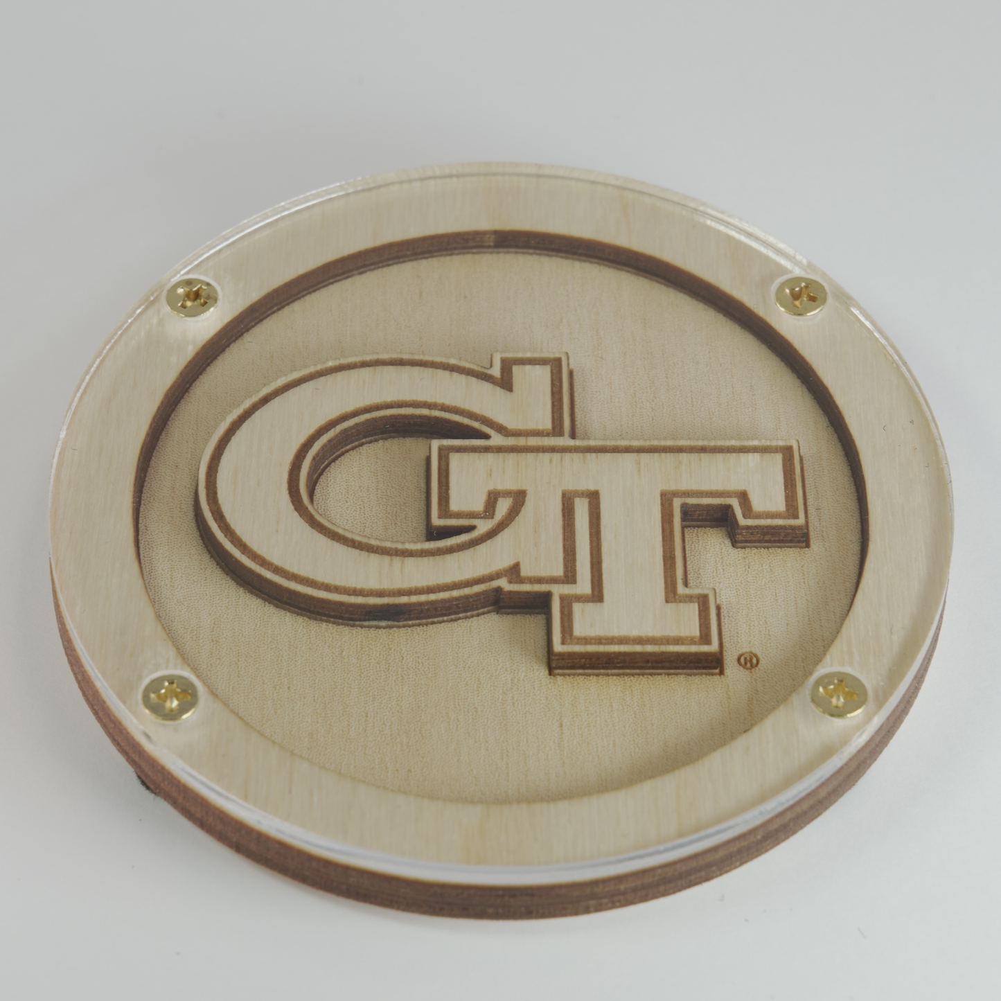 Georgia Tech Logo Coaster