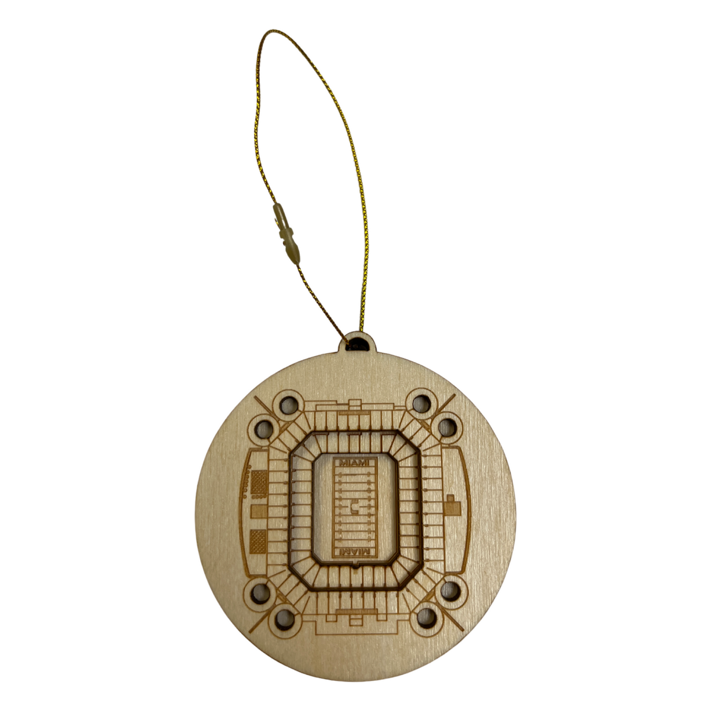 Miami, Florida Ornament Art (Hard Rock Stadium - Hurricanes)