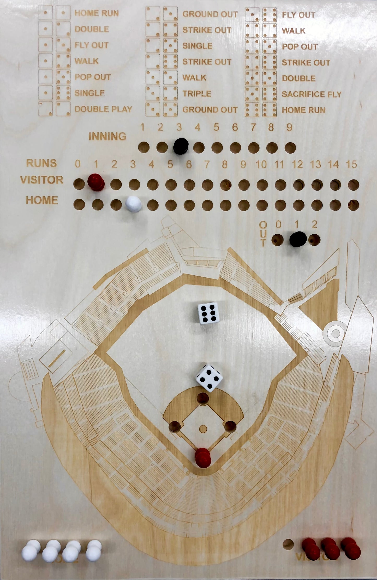 Minneapolis, Minnesota Dice Game Art (Target Field)