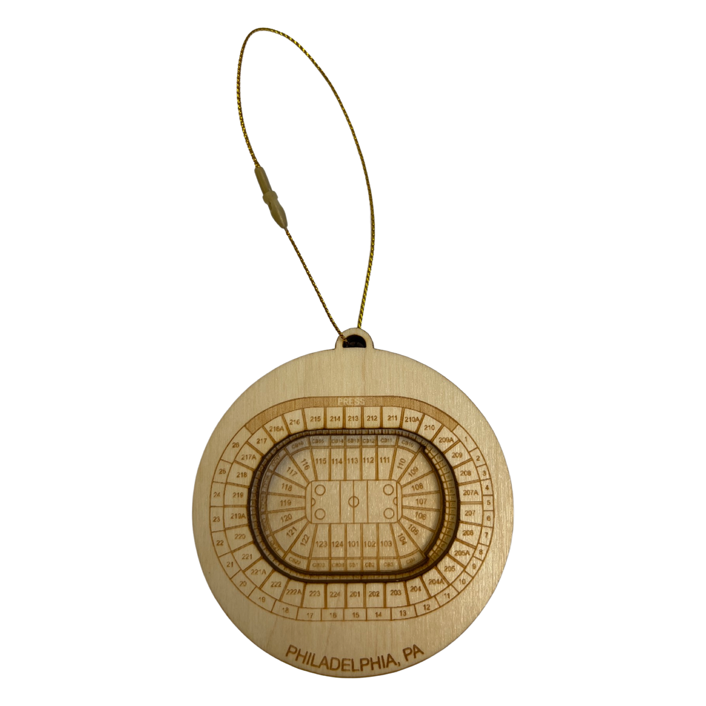 Philadelphia, Pennsylvania Ornament Art (Wells Fargo Center Hockey)