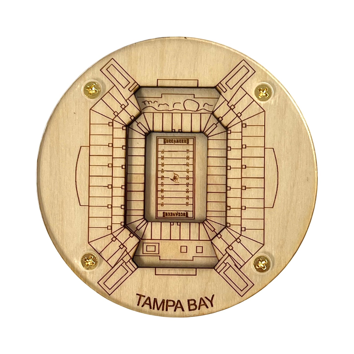 Tampa Bay, Florida Coaster Art (Raymond James Stadium)