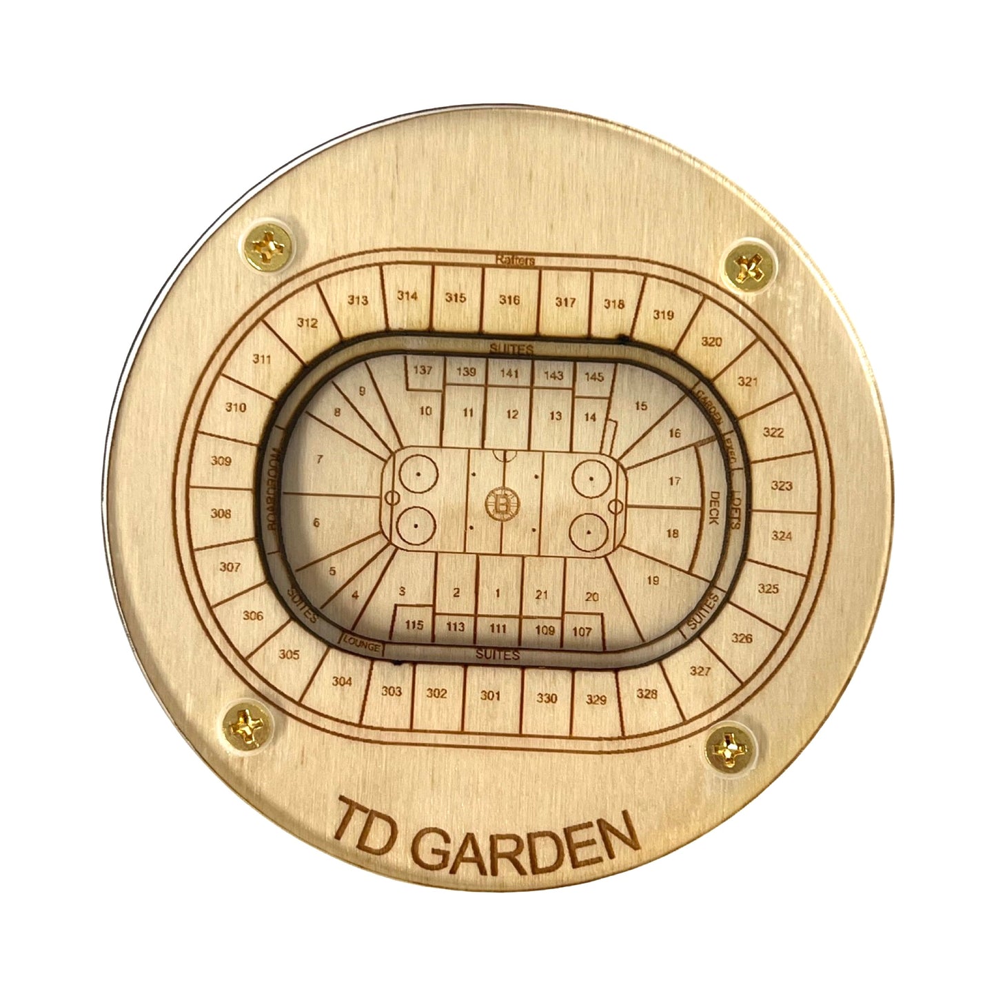 Boston, Massachusetts Coaster Art (TD Garden - Hockey)