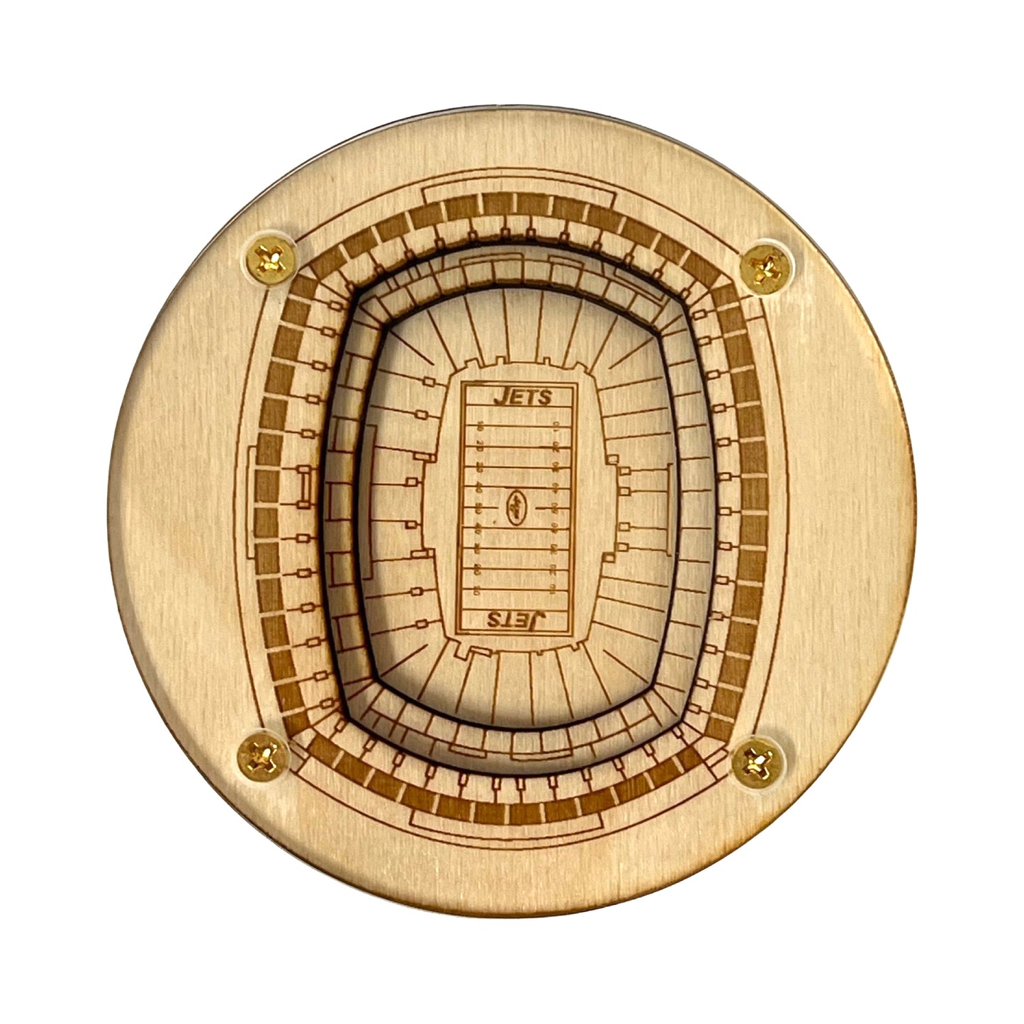 East Rutherford, New Jersey Coaster Art (MetLife Stadium - Jets)