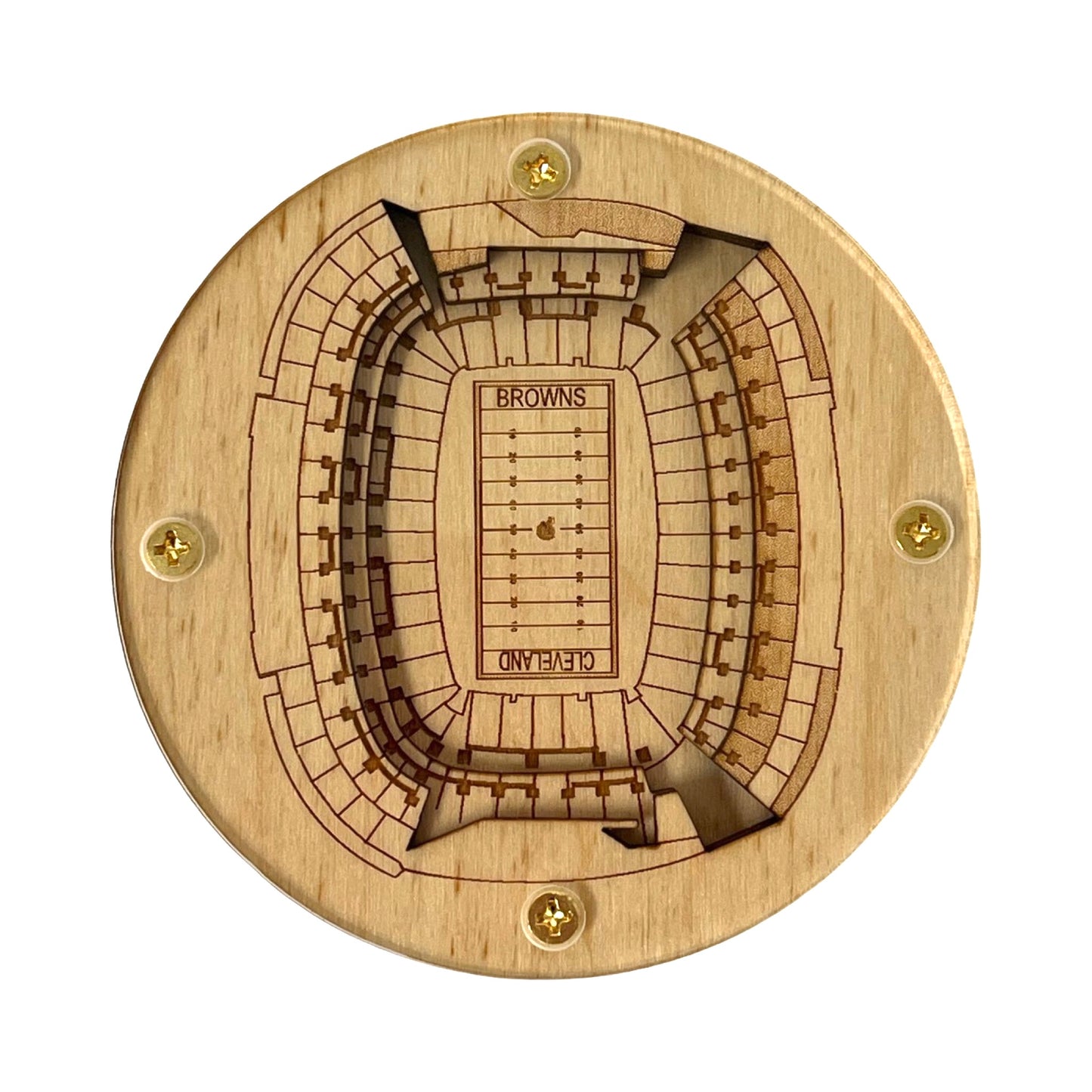 Cleveland, Ohio Coaster Art (Cleveland Browns Stadium)