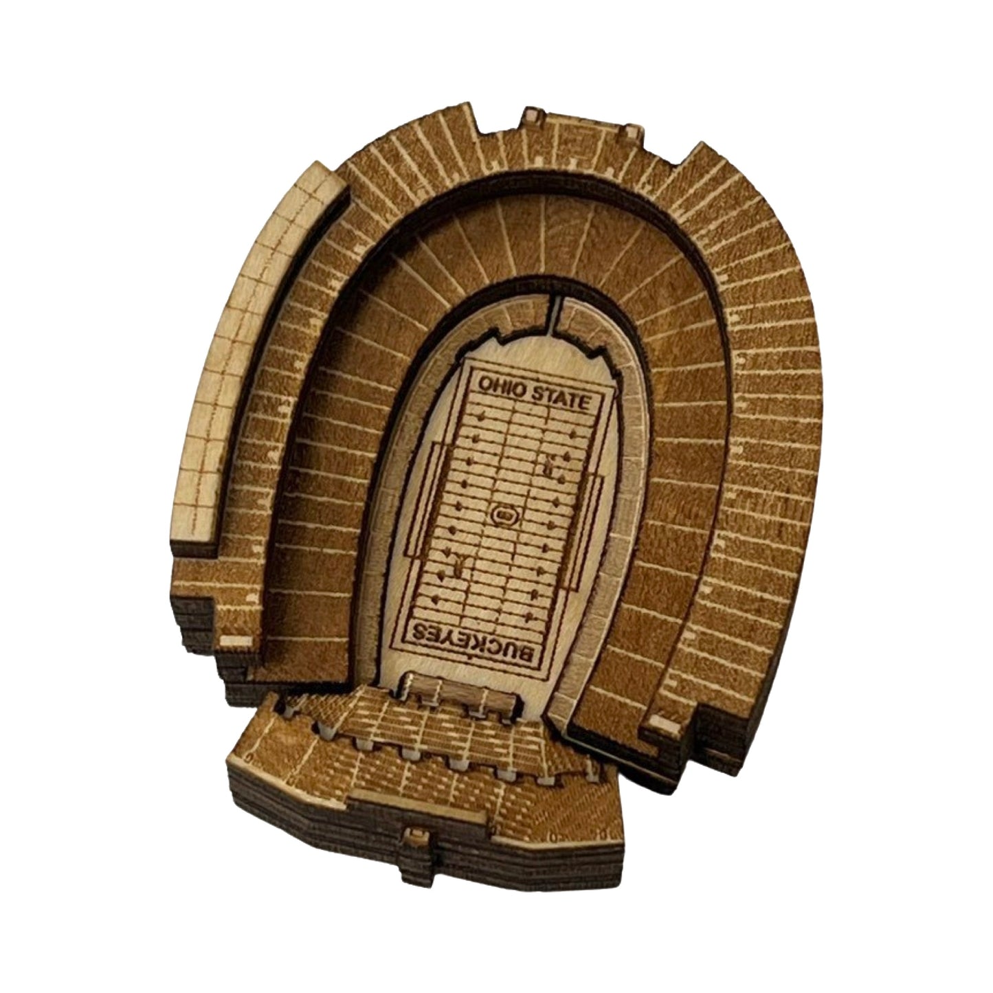 Columbus, Ohio Magnet Art (Ohio Stadium)