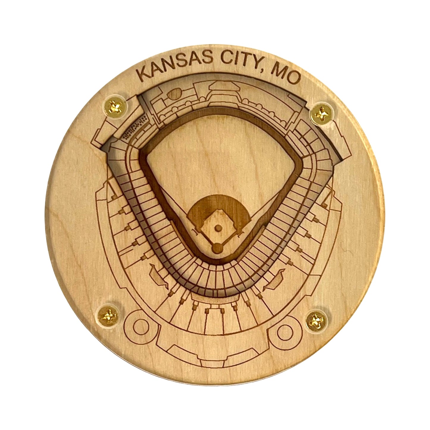 Kansas City, Missouri Coaster Art (Kauffman Stadium)