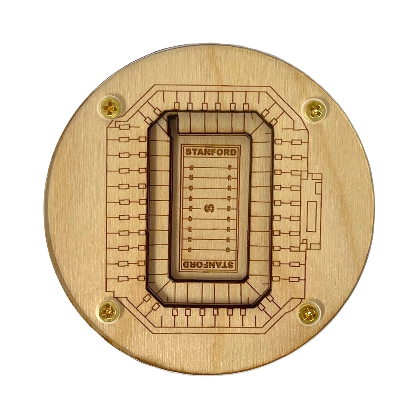 Stanford, California Coaster Art (Stanford Stadium)