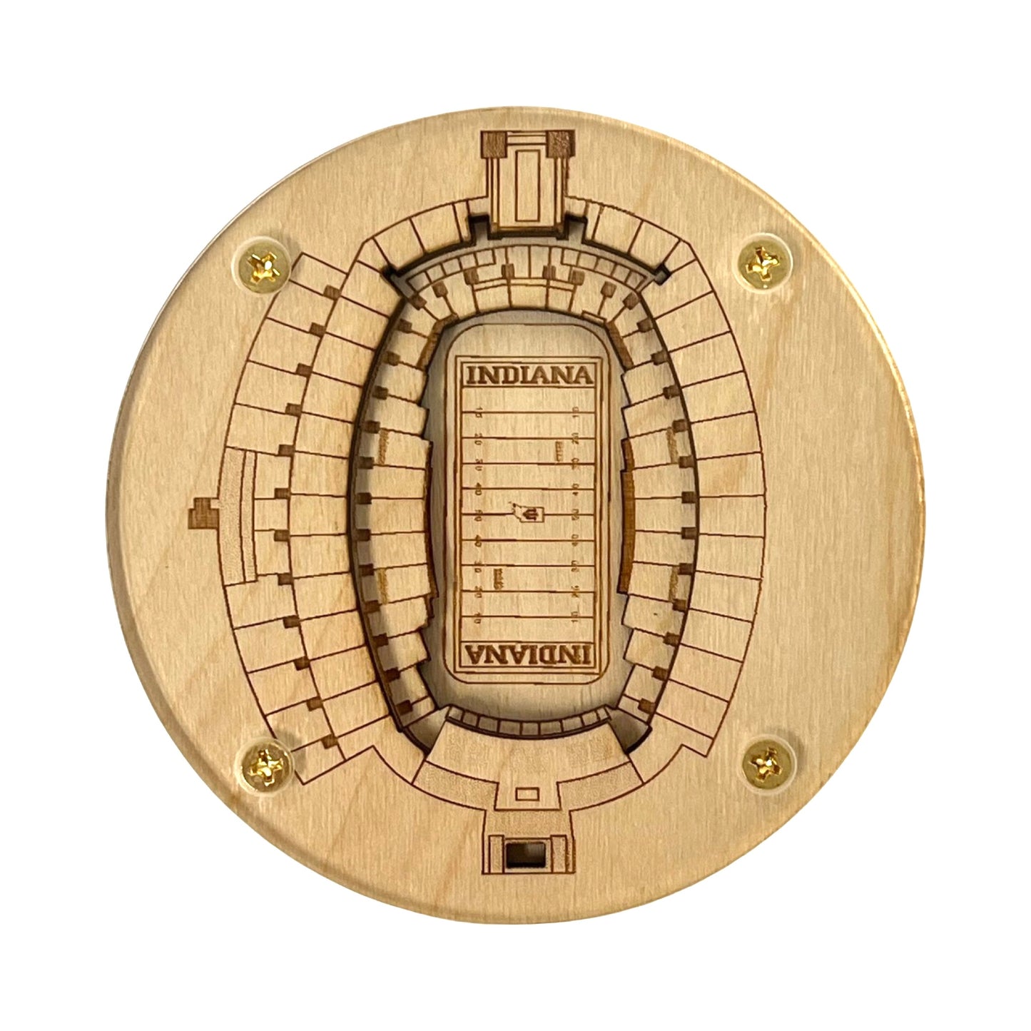 Bloomington, Indiana Coaster Art (Memorial Stadium)