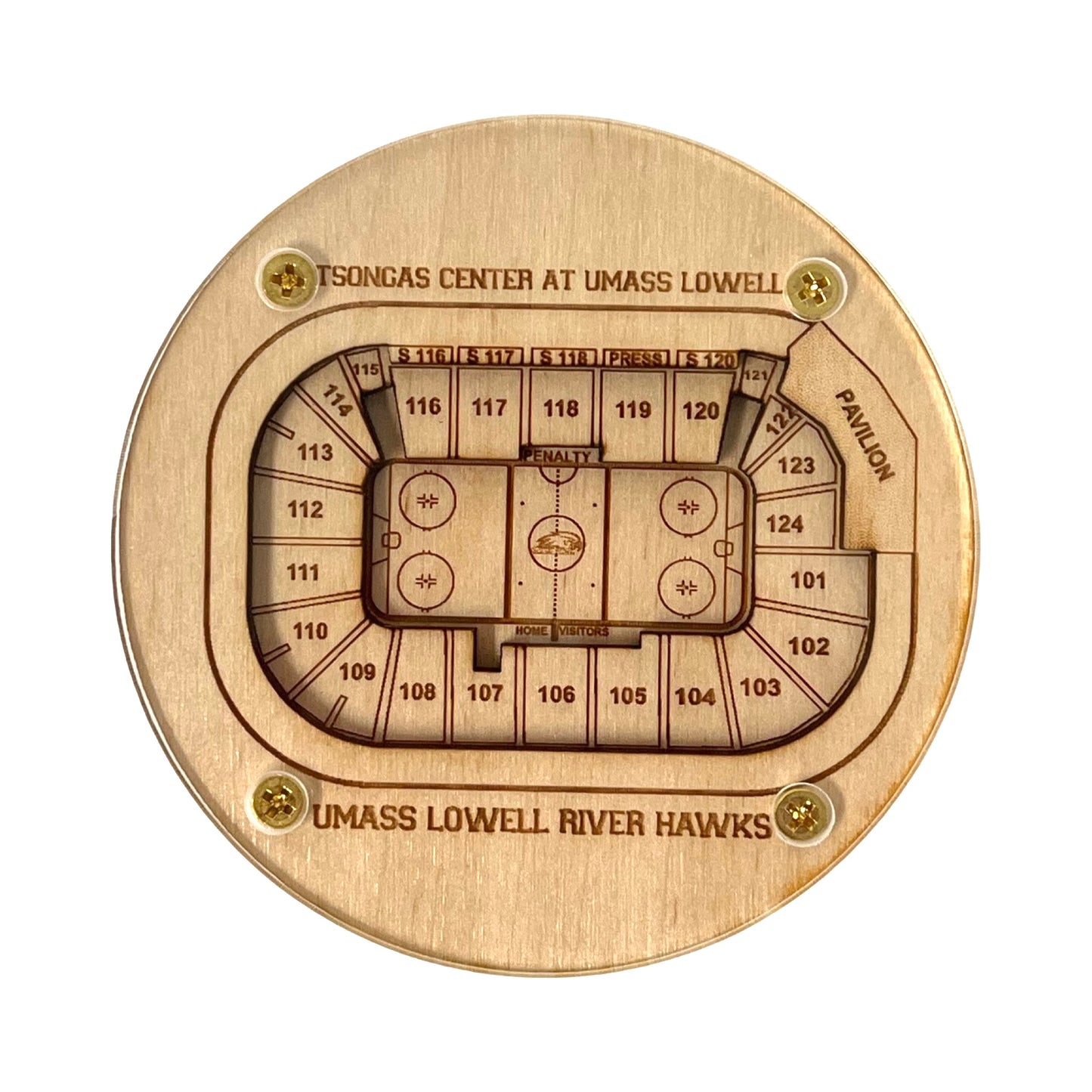 Lowell, Massachusetts Coaster Art (Tsongas Center)