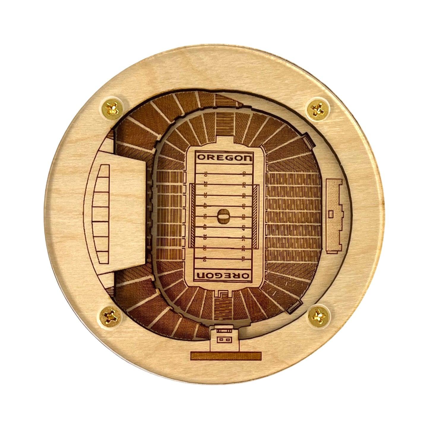 Eugene, Oregon Coaster Art (Autzen Stadium)
