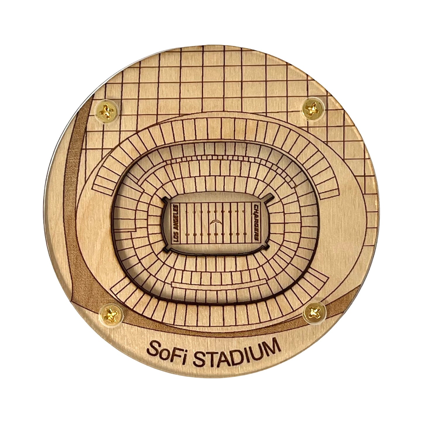 Inglewood, California Coaster Art (SoFi Stadium Chargers)