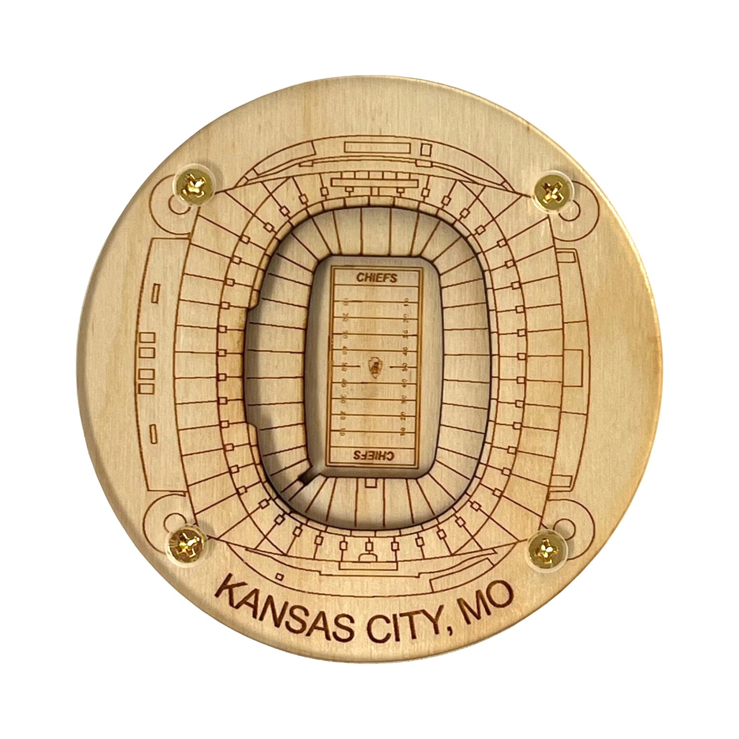 Kansas City, Missouri Coaster Art (Arrowhead Stadium)