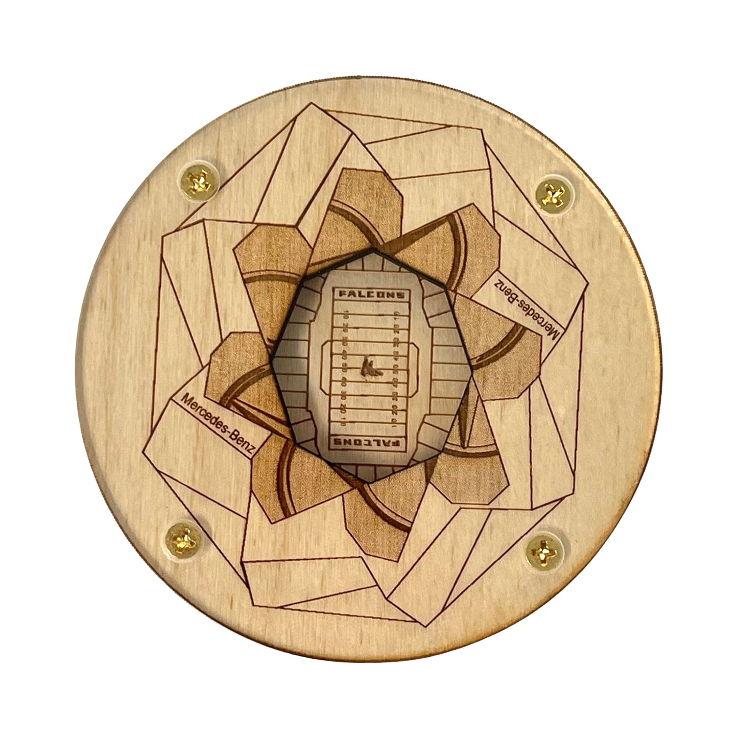 Atlanta, Georgia Coaster Art (Mercedes-Benz Stadium)