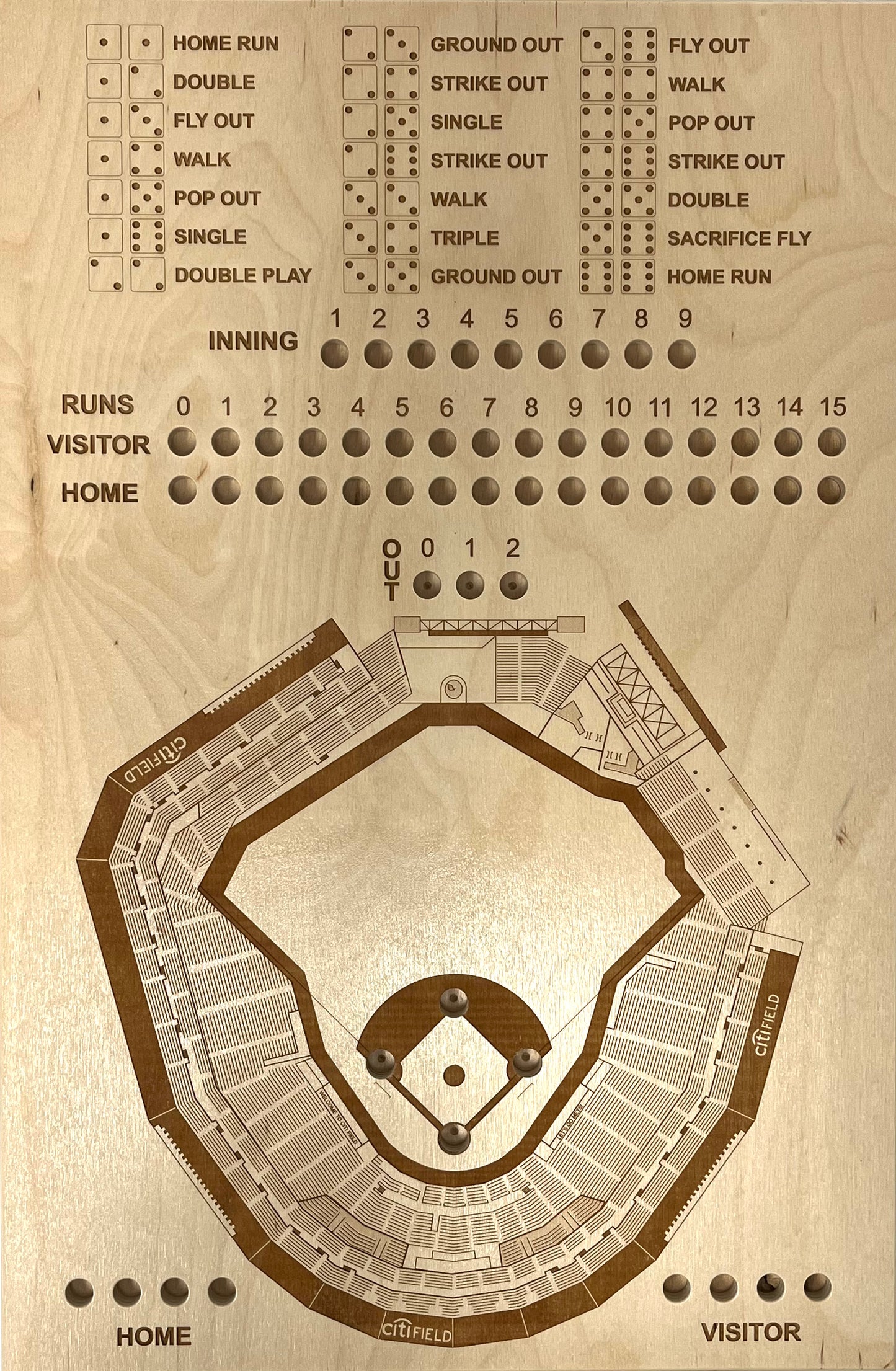 Queens, New York Dice Game Art (Citi Field)