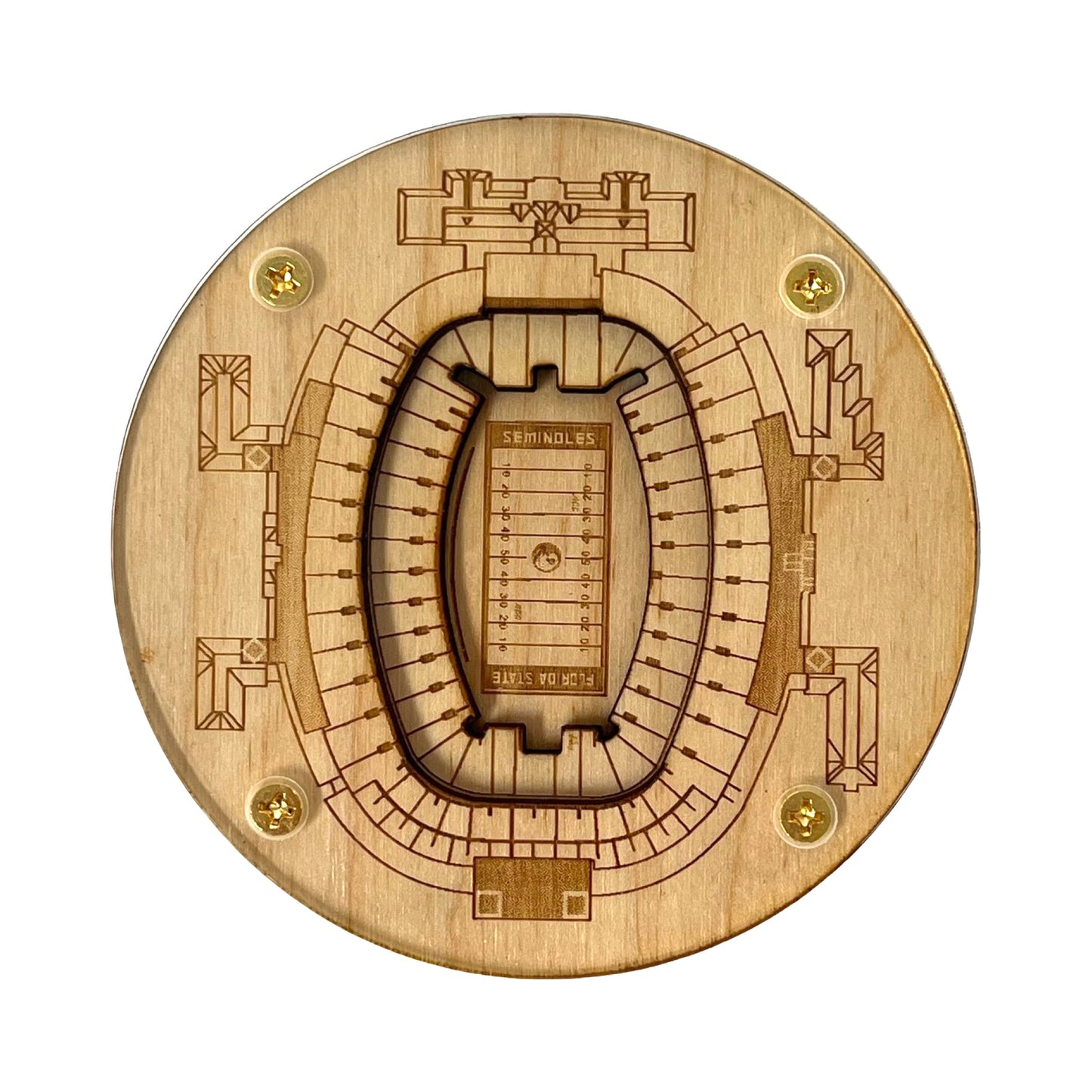 Tallahassee, Florida Coaster Art (Doak S. Campbell Stadium)