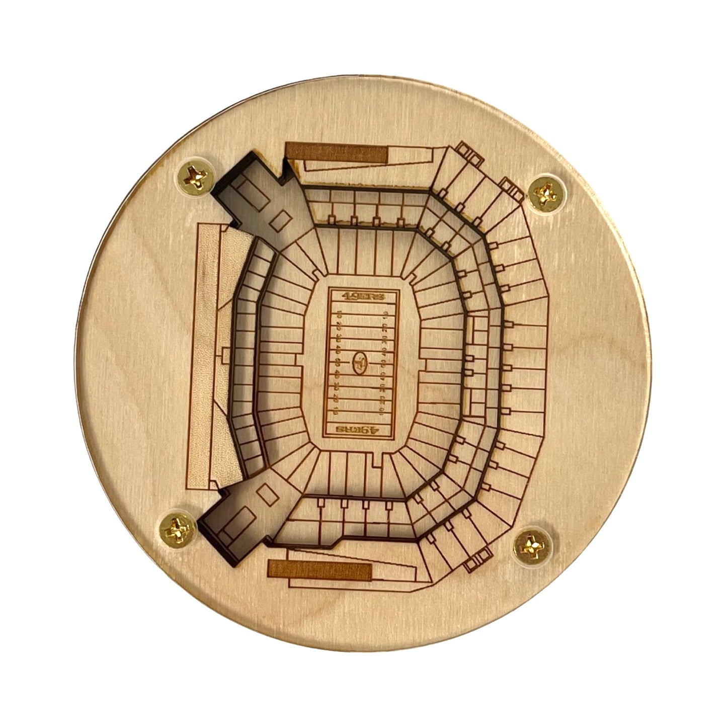 Santa Clara, California Coaster Art (Levi's Stadium)