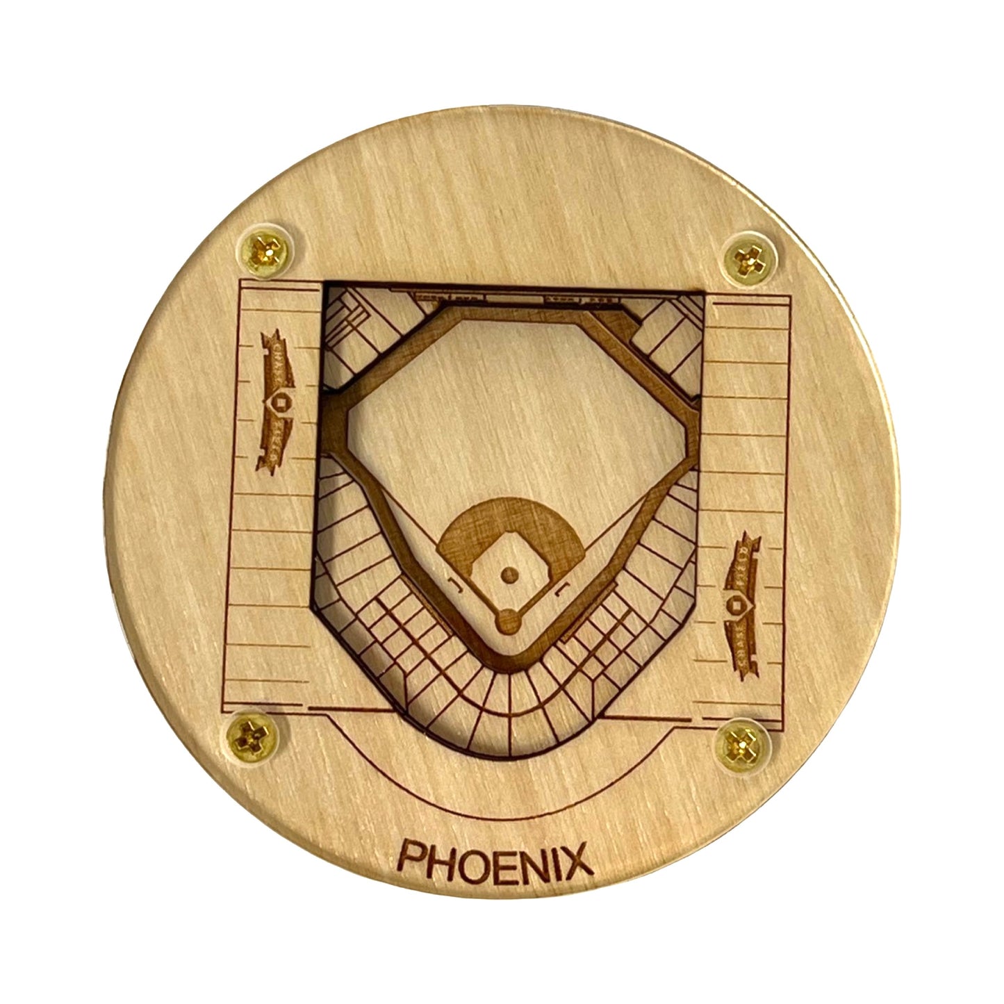 Phoenix, Arizona Coaster Art (Chase Field)