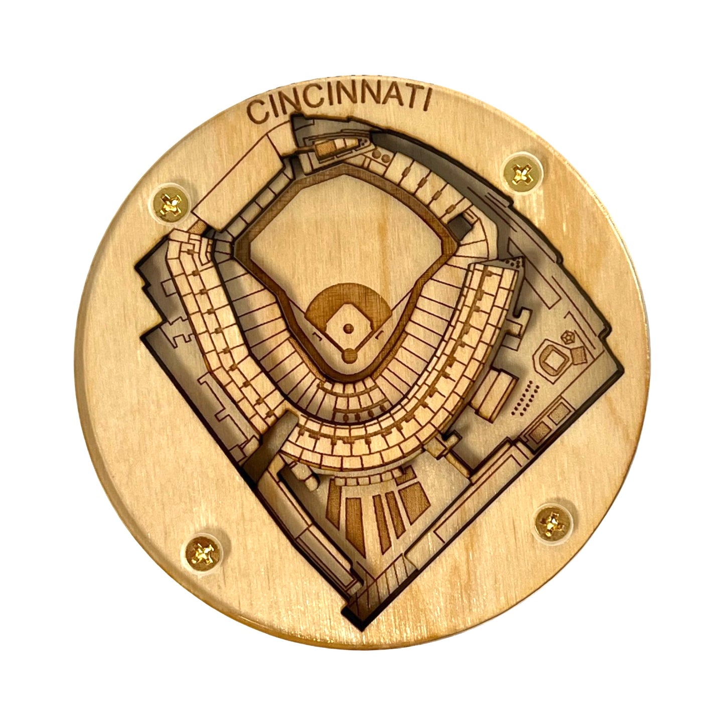 Cincinnati, Ohio Coaster Art (Great American Ball Park)