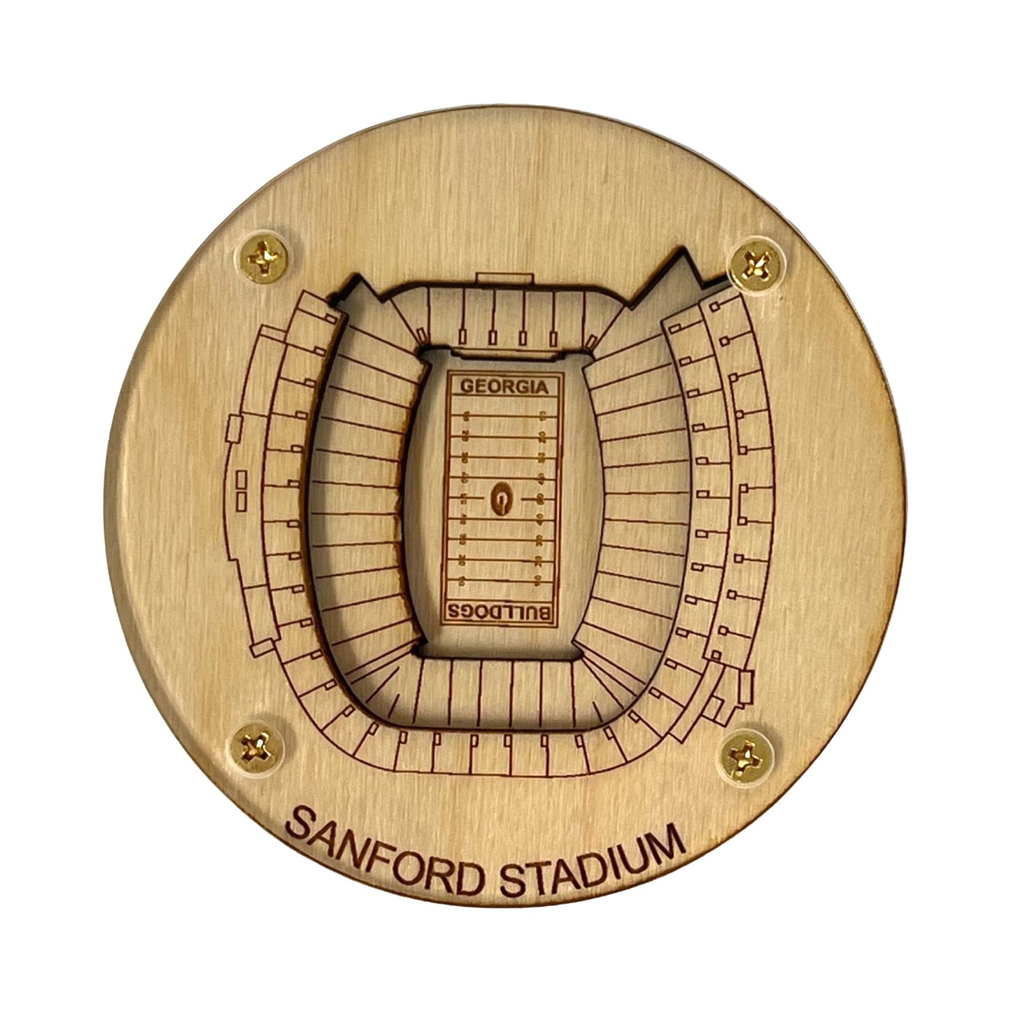 Athens, Georgia Coaster Art (Sanford Stadium)