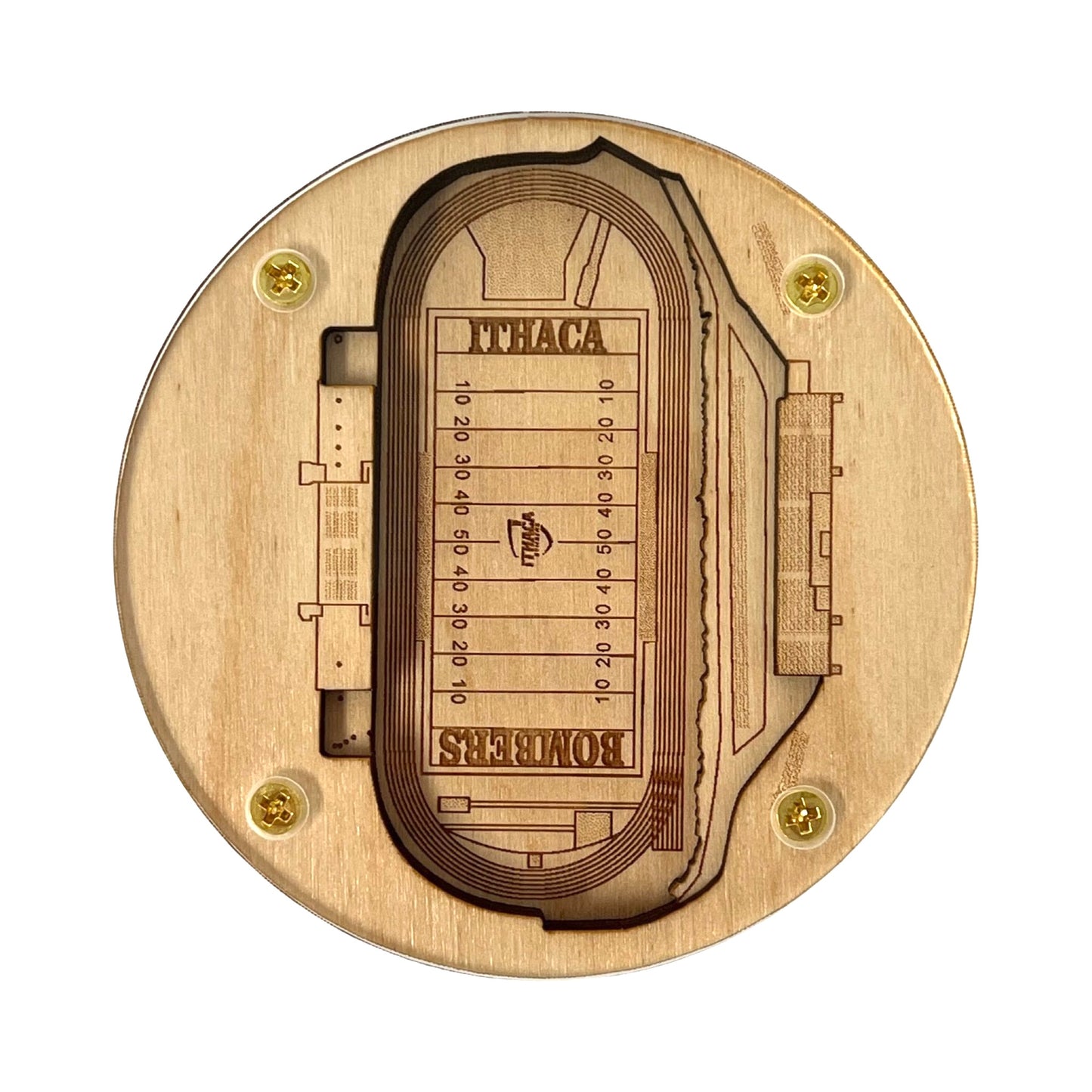 Ithaca, New York Coaster Art (Butterfield Stadium)