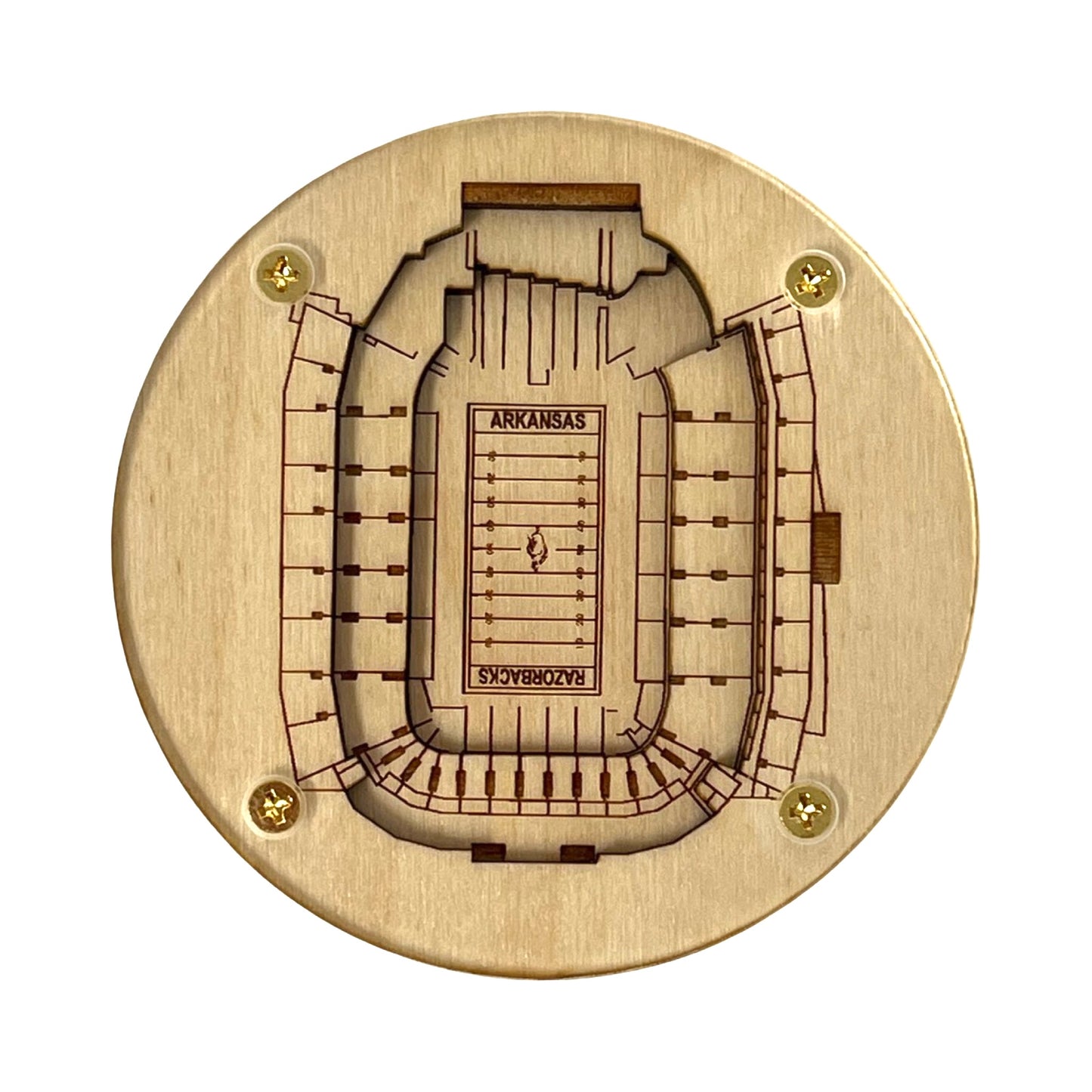 Fayetteville, Arkansas Coaster Art (Donald W. Reynolds Razorback Stadium)