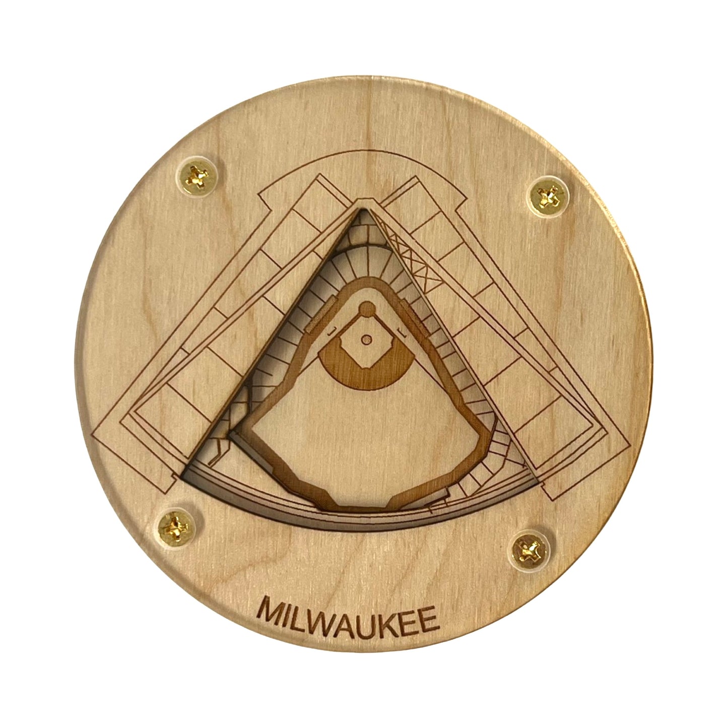 Milwaukee, Wisconsin Coaster Art (American Family Field)