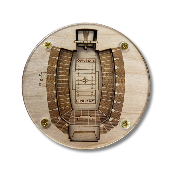 Ames, Iowa Coaster Art (Jack Trice Stadium)