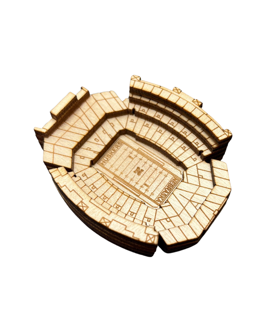 Lincoln, Nebraska Magnet Art (Memorial Stadium)
