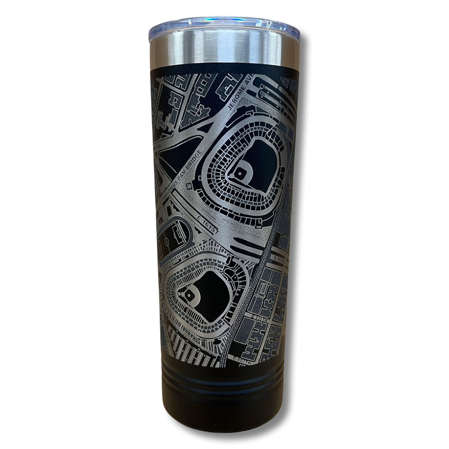 Bronx, New York Tumbler Art (Old and New Yankee Stadium)