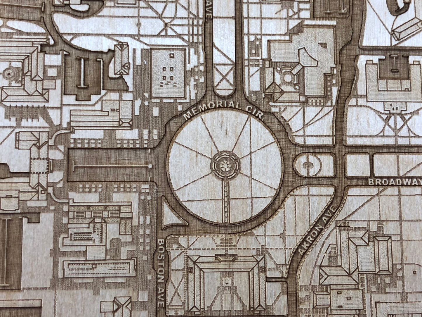 Lubbock, Texas Wall Art City Map (Jones AT&T Stadium)